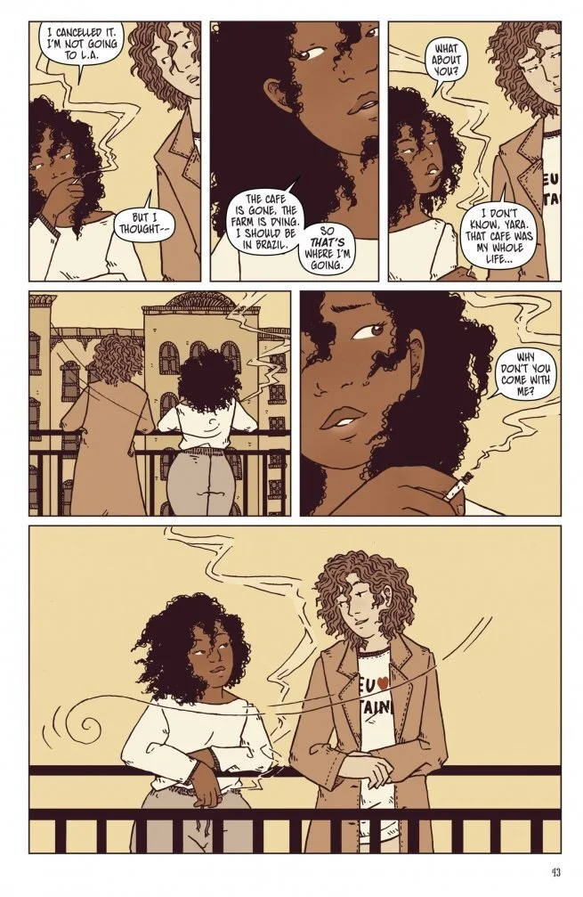 CREMA is available for purchase here . CREDITS: Written by Johnnie Christmas Art by Dante Luiz Coloured by Dante Luiz Lettered by Ryan Ferrier Edited by Atla Hrafne