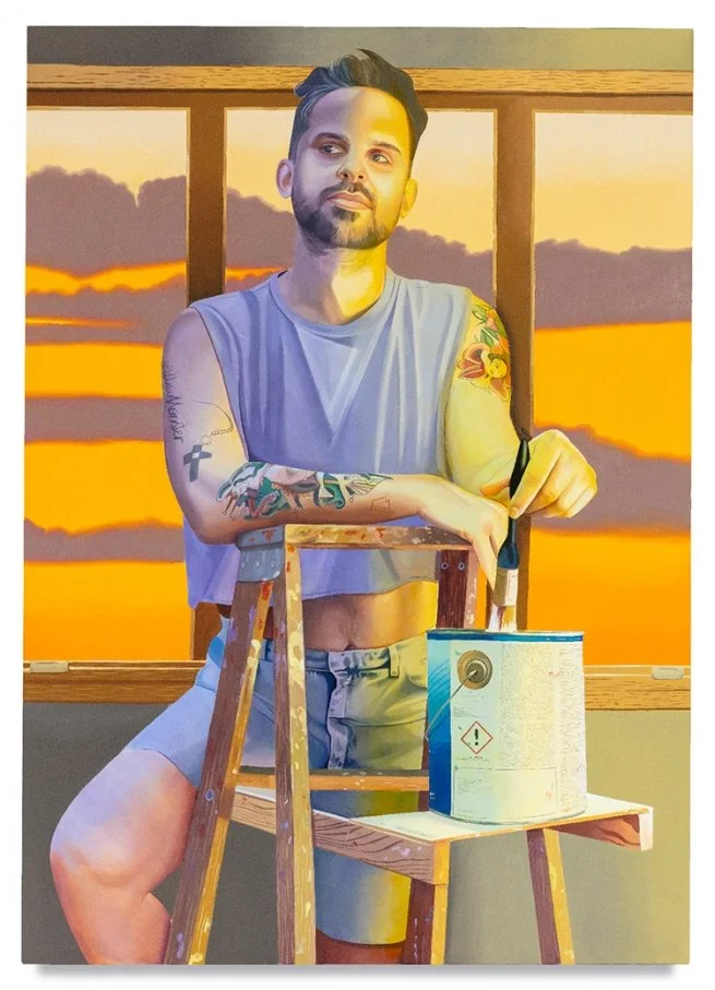 Touch-Up, 2022 Oil on canvas. 84 x 60 inches, 213.4 x 162.6 cm. Signed, titled and dated (verso).