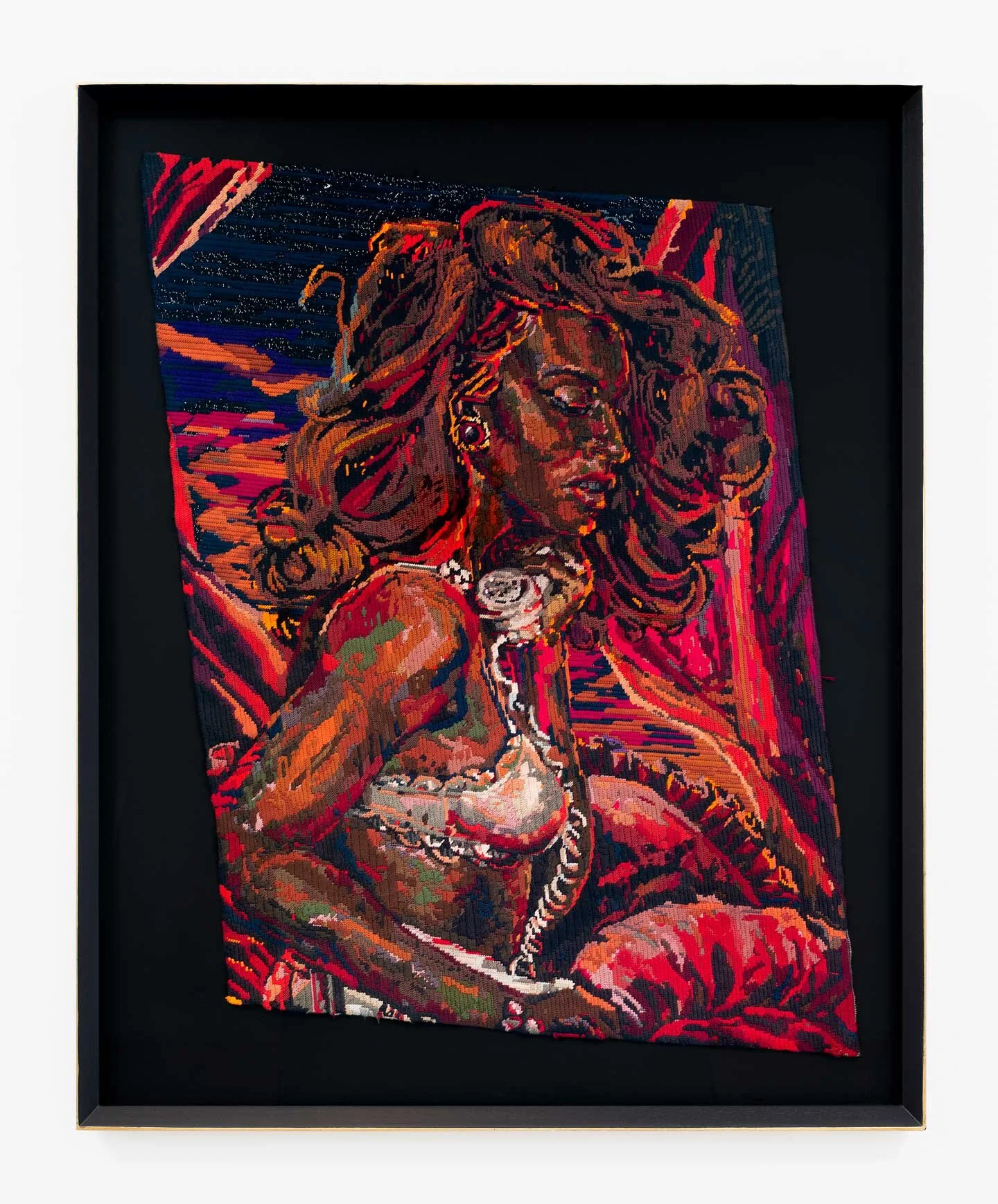   CLYTEMNESTRA  2020 Wool and thread on tapestry canvas 